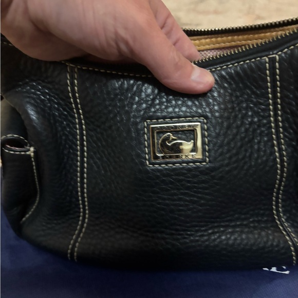 Dooney & Bourke Black Pebbled Leather Shoulder Bag - Picture 3 of 7
